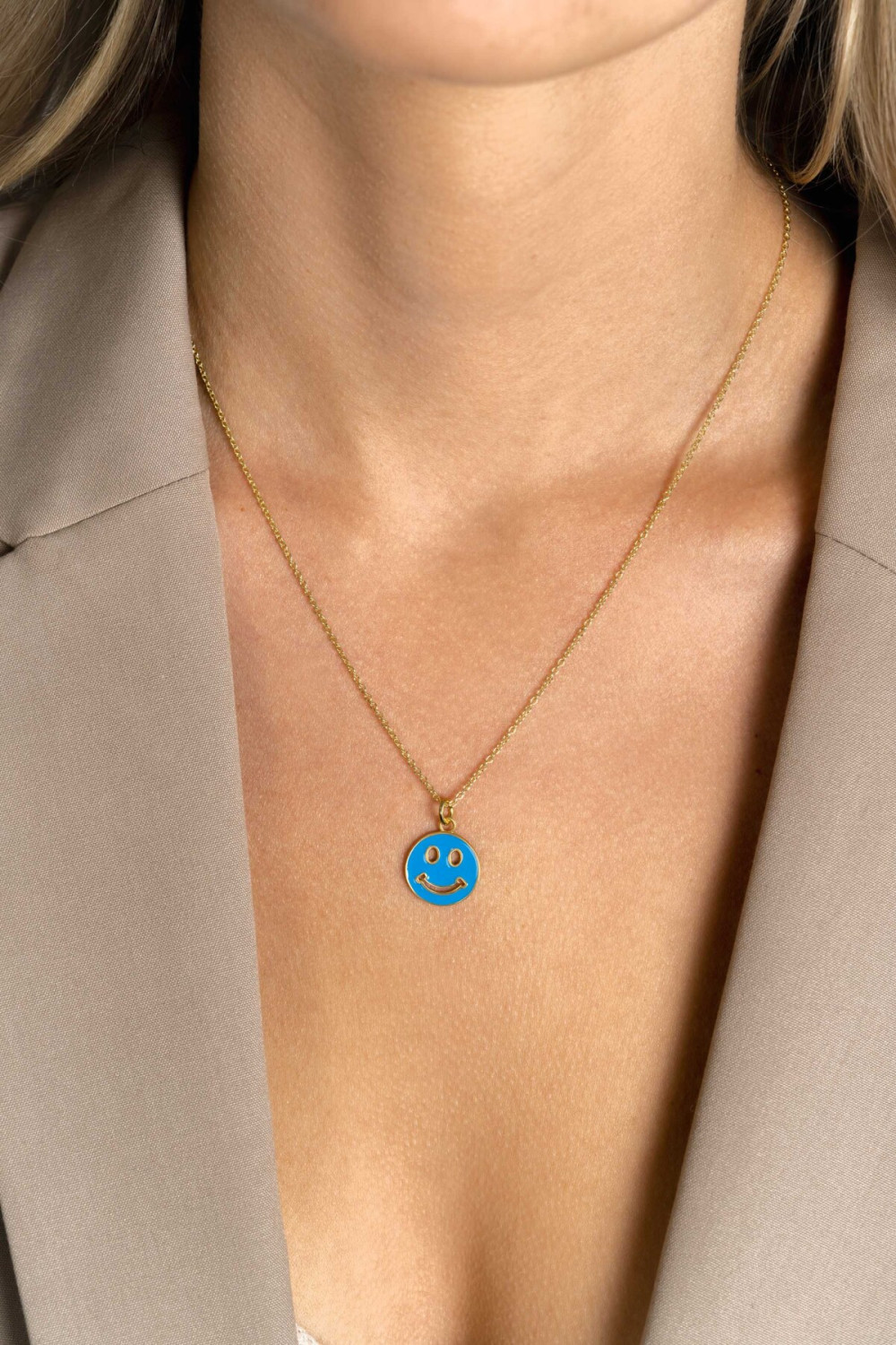 zinzi-zih2312b-smiley-hanger-goudkleurig-glanzend-emaille-blauw-element-22-mm-hoogte
