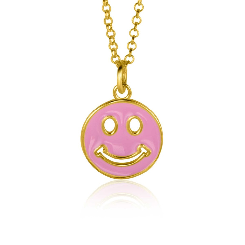 zinzi-zih2312r-ronde-hanger-smiley-goudkleurig-en-roze-emaille-22-mm-hoogte