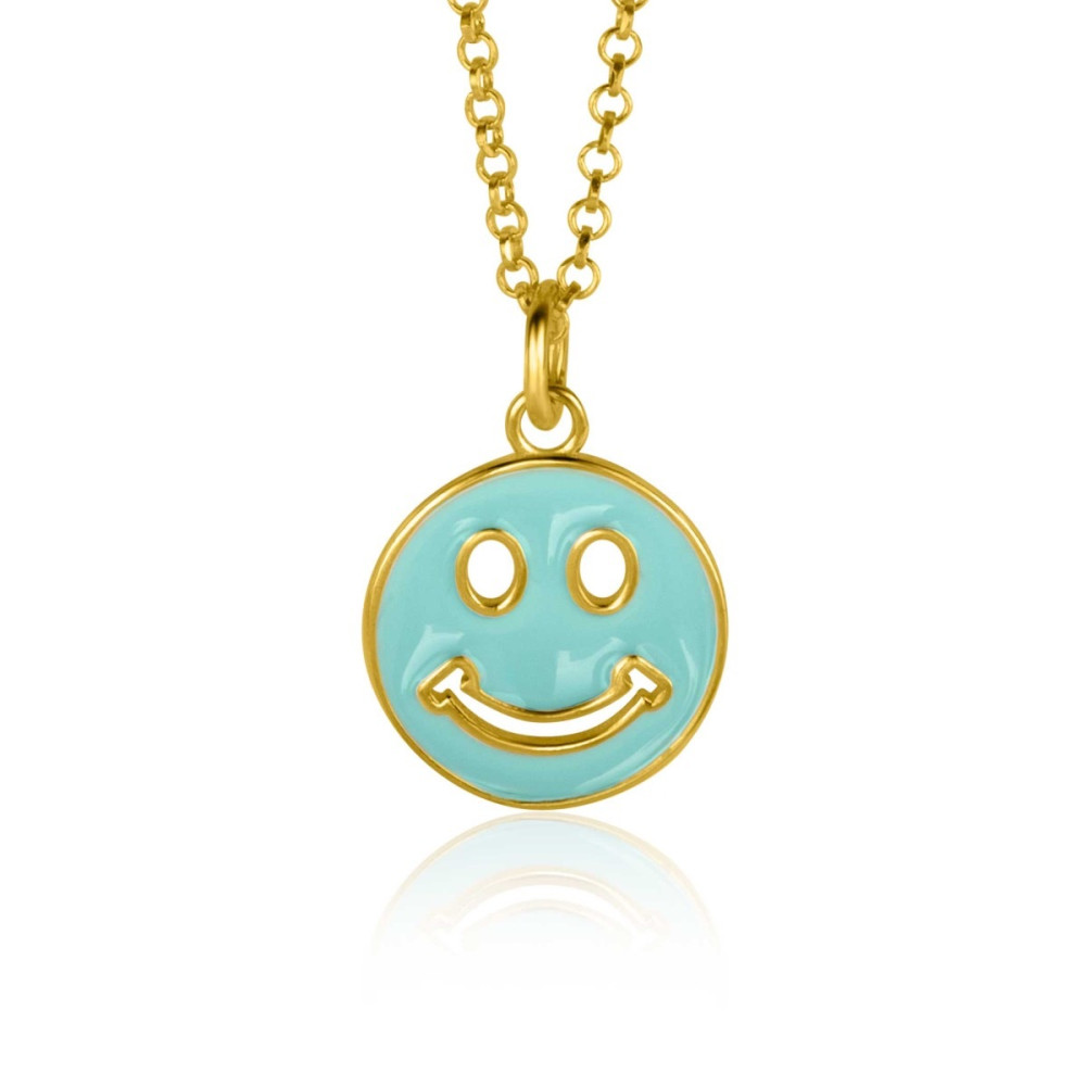 zinzi-zih2312t-ronde-hanger-goudkleurig-smiley-glanzend-emaille-22-mm-hoogte