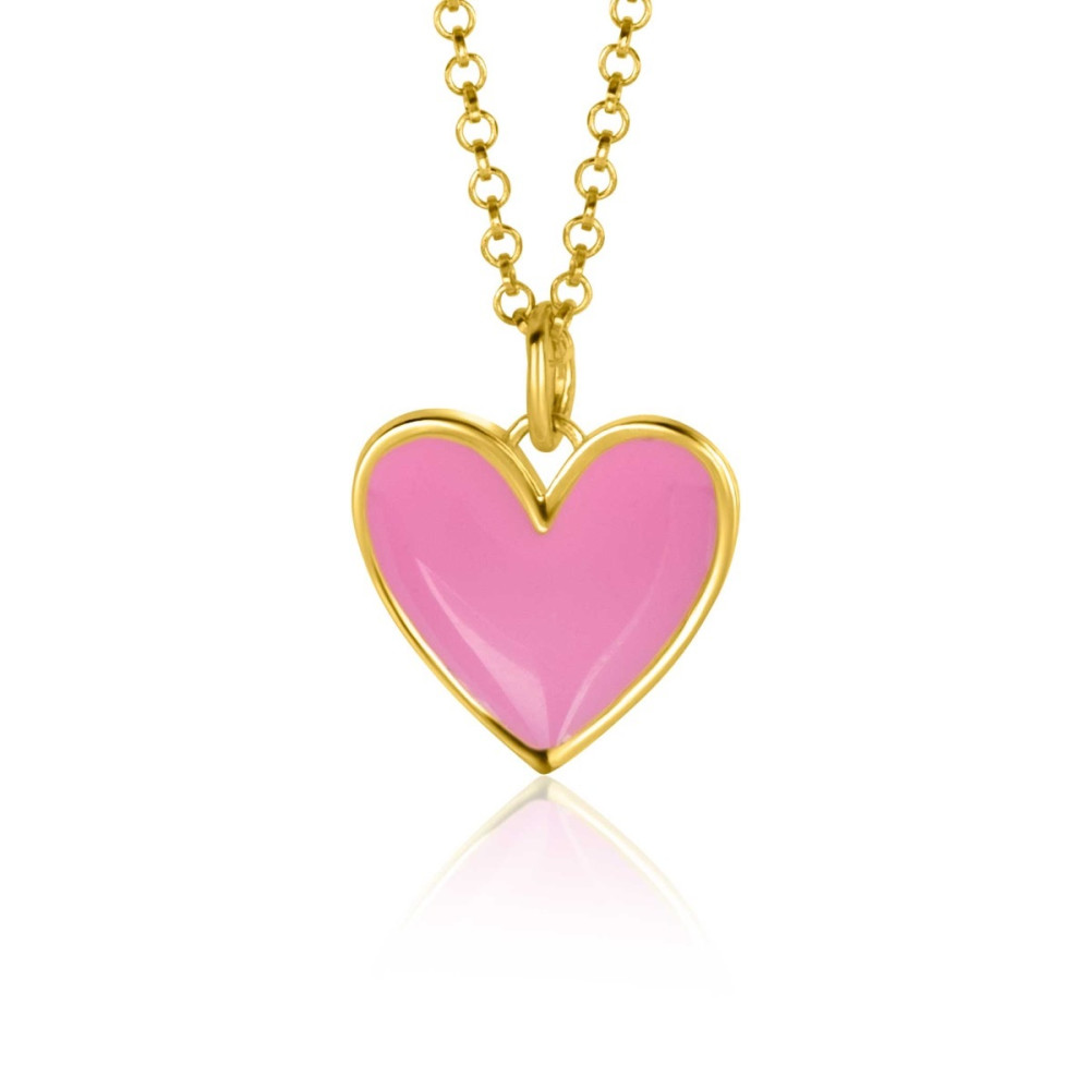 zinzi-zih2314r-hartjes-hanger-goudkleurig-roze-emaille-glanzend-15-5-mm-breed-x-19-mm-hoog