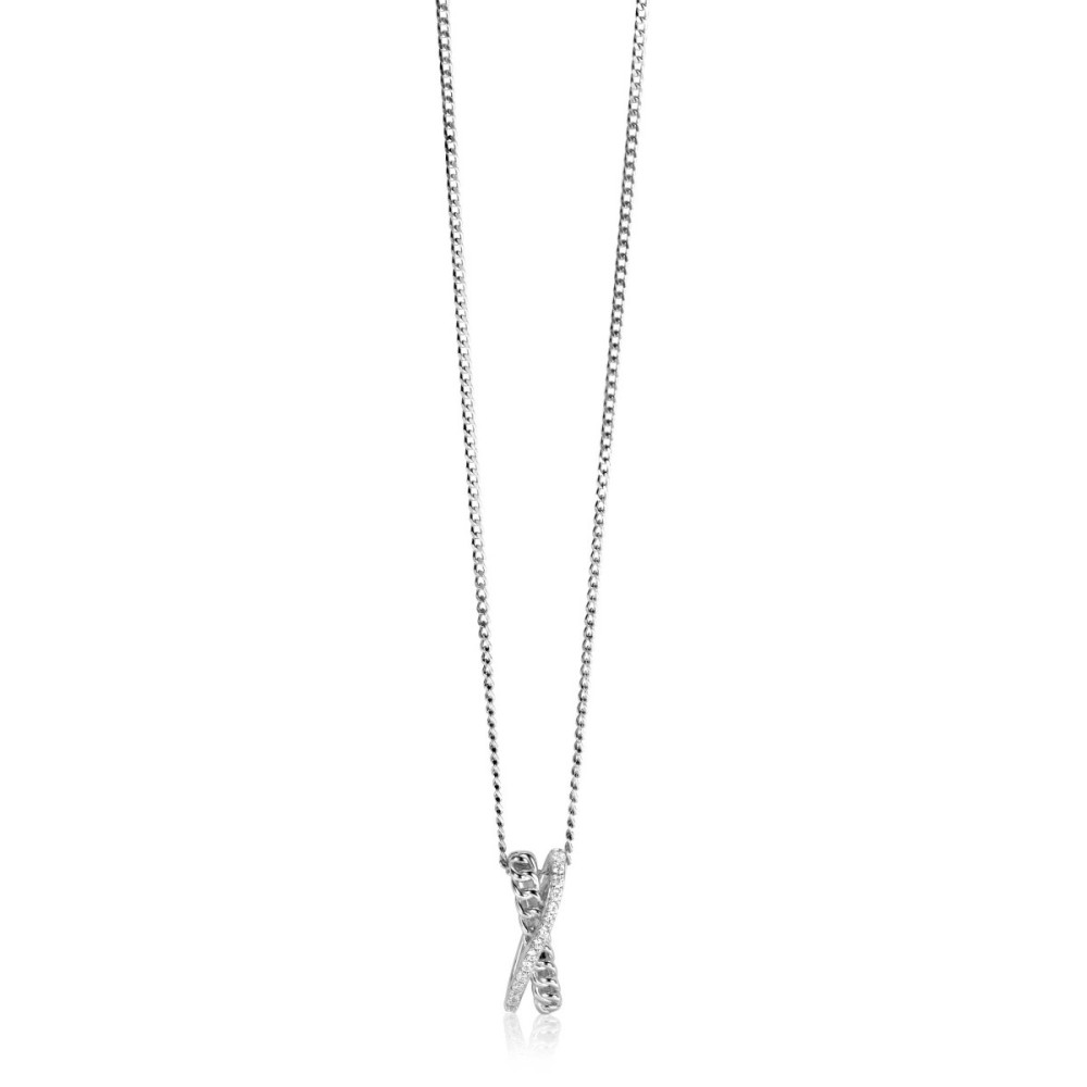 zinzi-zih2326-cross-over-hanger-zilveren-gourmet-schakels-en-zirkonia-s-6-8-mm-breed-x-20-mm-hoog