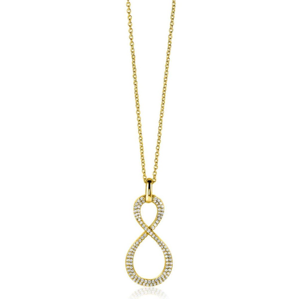 zinzi-zih2570y-infinity-hanger-gold-plated-zirkonia-transparant-15-mm-breed-x-36-mm-hoog