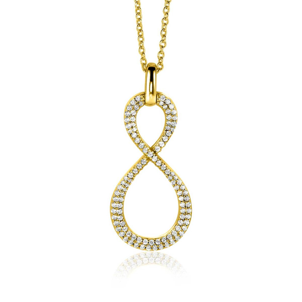 zinzi-zih2570y-infinity-hanger-gold-plated-zirkonia-transparant-15-mm-breed-x-36-mm-hoog