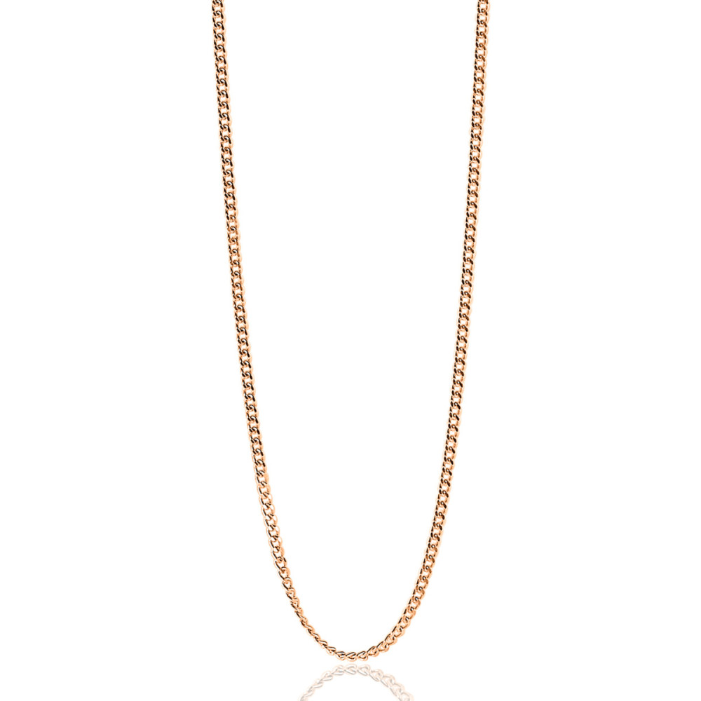 zinzi-zilc-g60r-schakelketting-gourmet-rosekleurig-glanzend-0-7-mm-breedte-lengte-60-63-cm