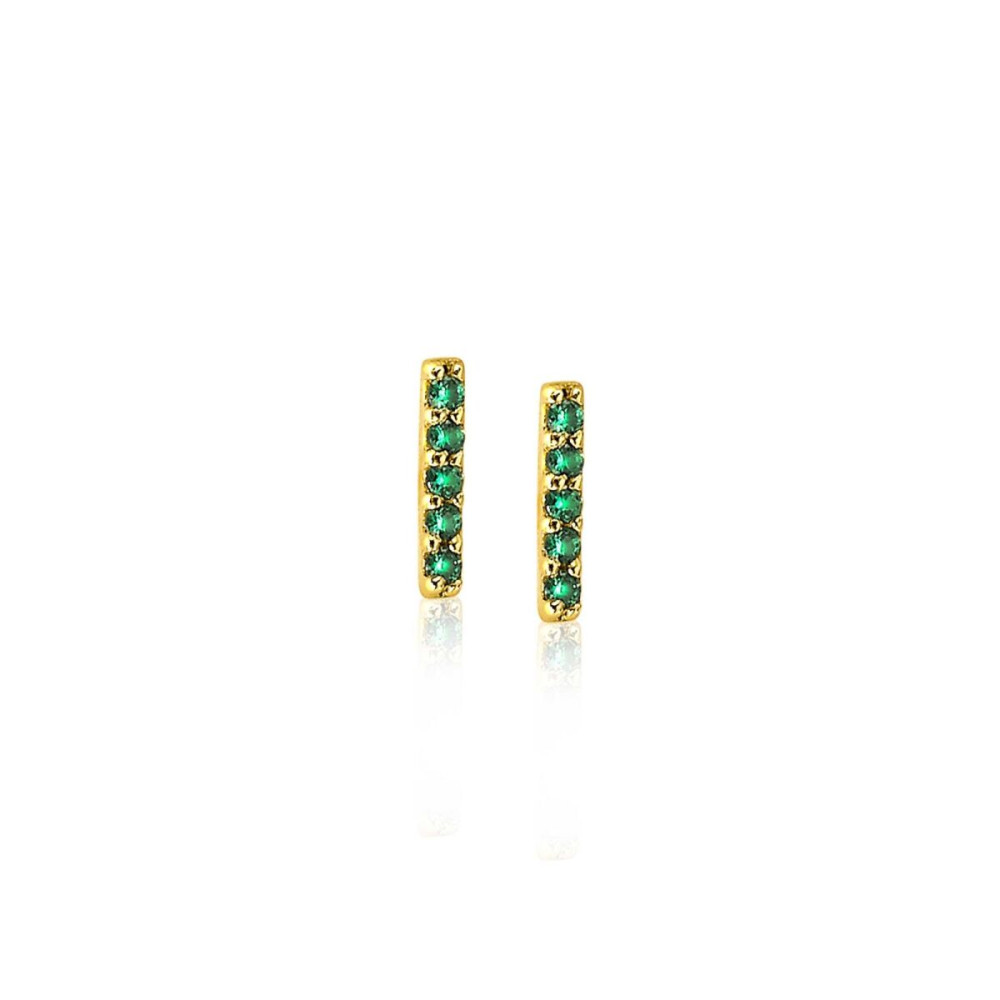 zinzi-zio1689gg-oorbellen-gold-plated-groene-stenen-1-5-mm-breed-x-8-mm-hoogte