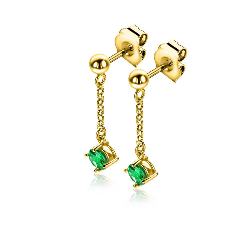 zinzi-zio2660g-oorhangers-goudkleurig-groene-zirkonia-rond-26-mm-hoog