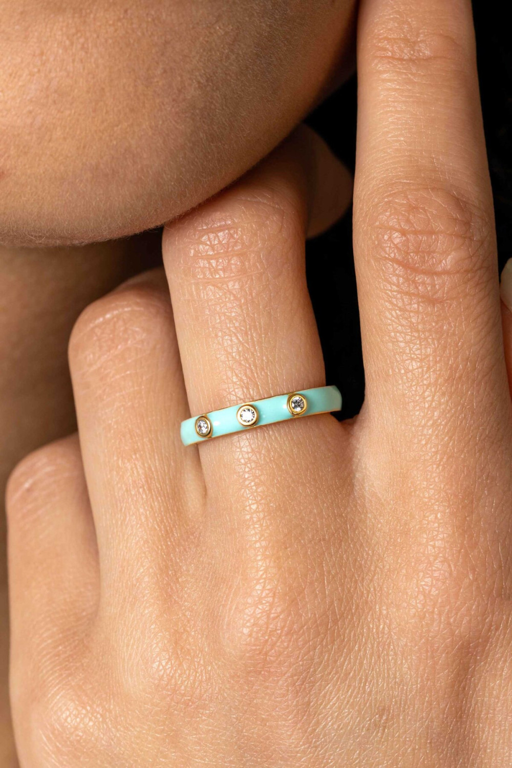 zinzi-zir2315t-aanschuifring-turquoise-emaille-drie-zirkonias-briljant-transparant-3-mm-breedte