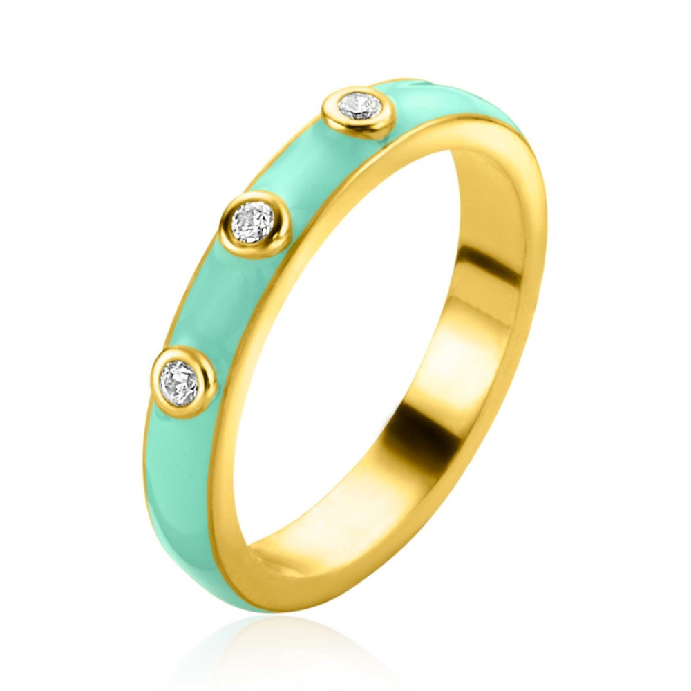 zinzi-zir2315t-aanschuifring-turquoise-emaille-drie-zirkonias-briljant-transparant-3-mm-breedte
