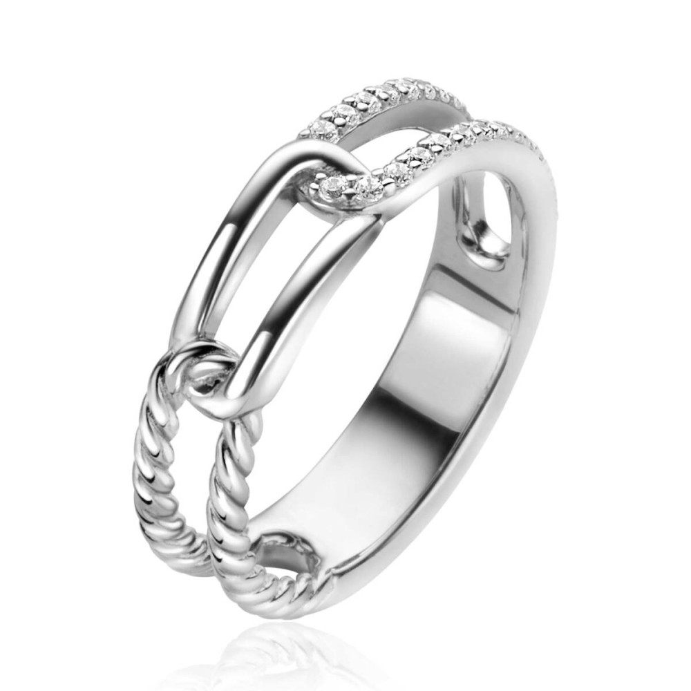 zinzi-zir2330-schakelring-925-zilver-paperclip-schakels-zirkonia-briljant-transparant-5-2-mm-breedte
