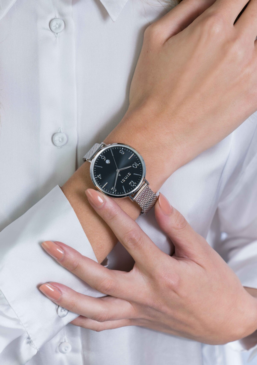 zinzi-ziw1401-horloge-zilverkleurig-staal-mesh-band-zwarte-wijzerplaat-datum-o-38-mm
