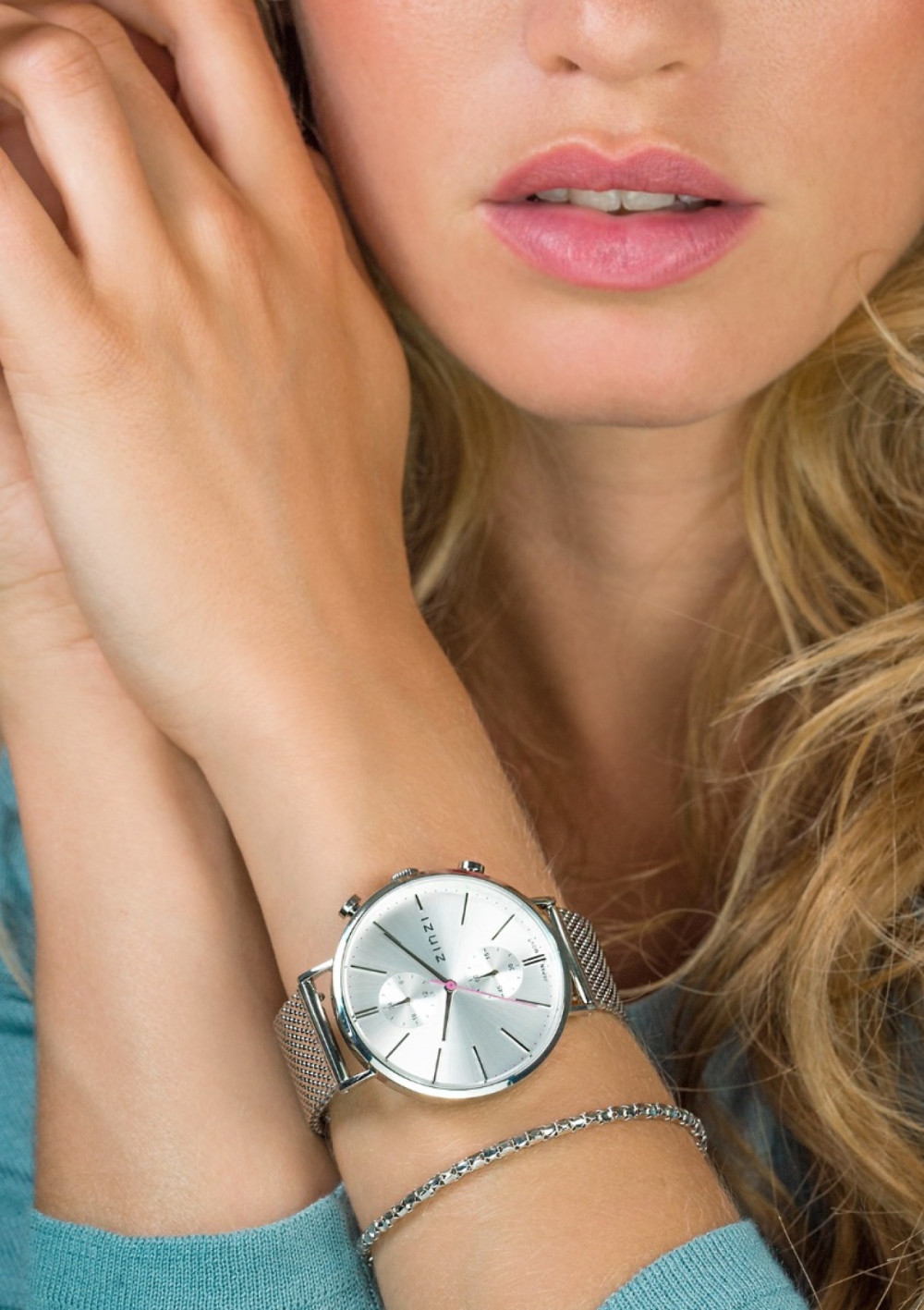 zinzi-ziw702m-horloge-zilverkleurig-staal-mesh-band-roze-wijzerplaat-ronde-kast-o-39-mm