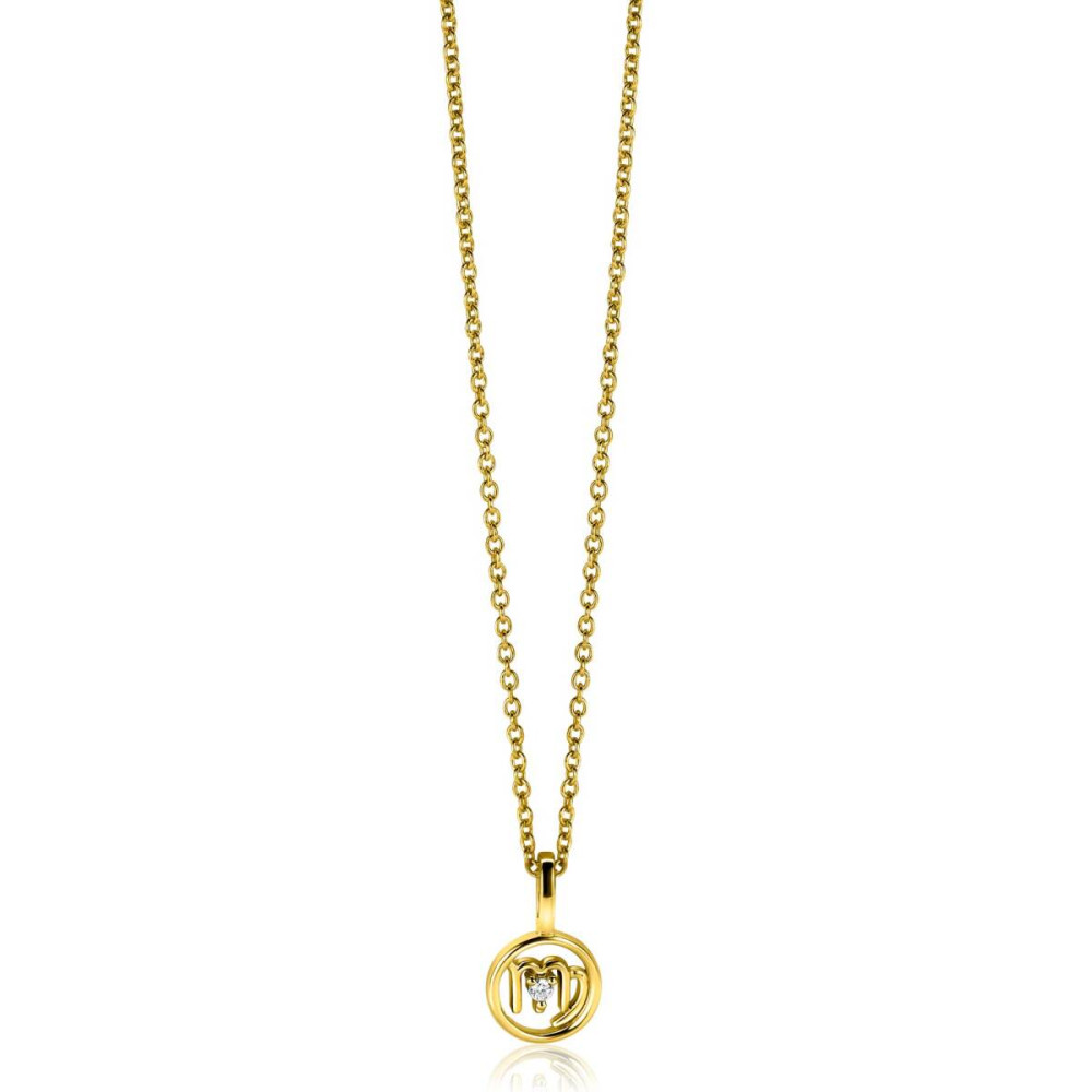 zinzi-zodiac-zihy-maa-maagd-hanger-goudkleurig-zirkonia-14-5-mm-hoog