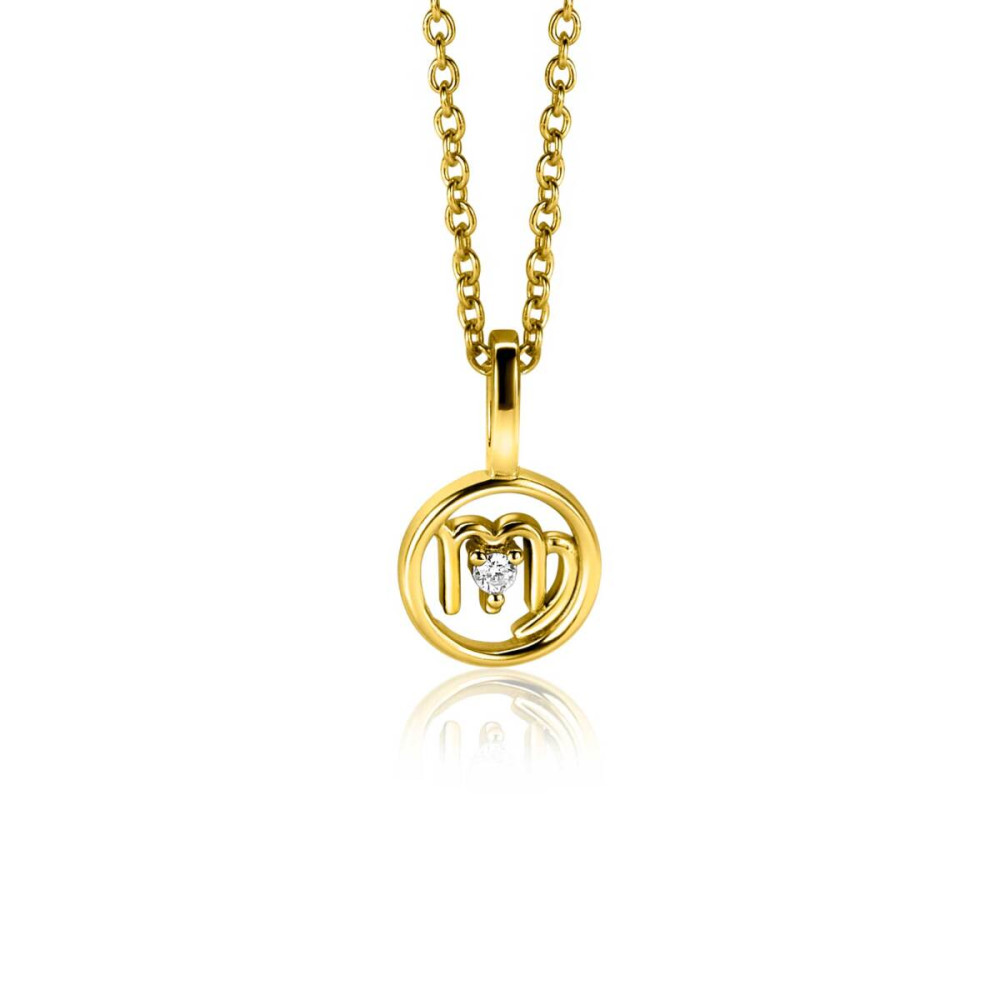 zinzi-zodiac-zihy-maa-maagd-hanger-goudkleurig-zirkonia-14-5-mm-hoog