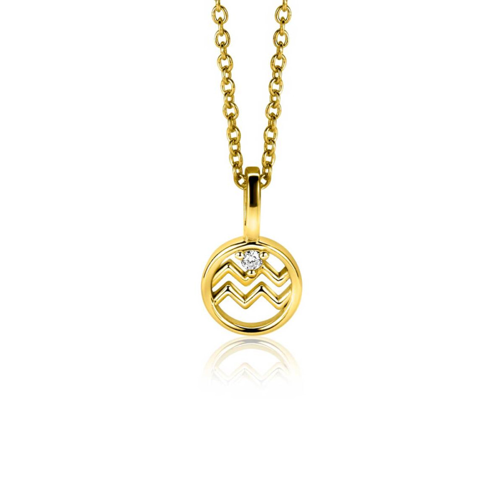 zinzi-zodiac-zihy-wat-waterman-hanger-goudkleurig-zirkonia-14-5-mm-hoog