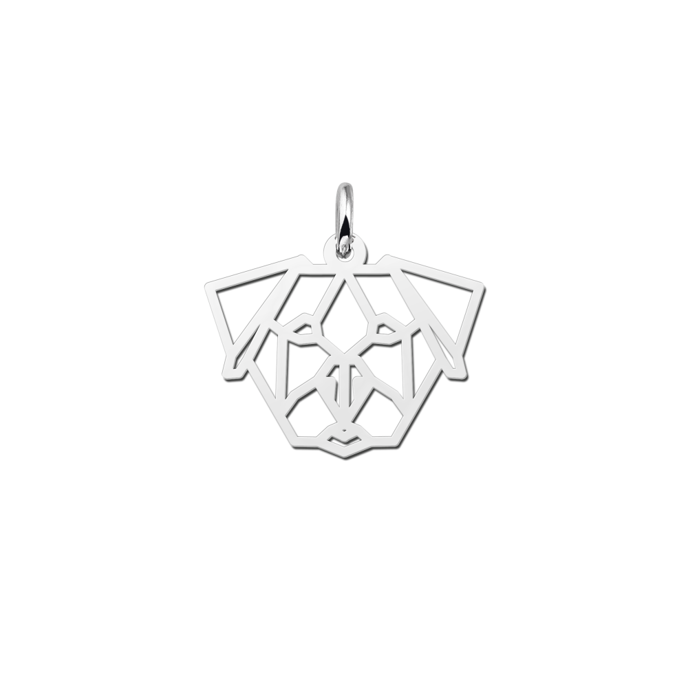 zilveren-geometrische-hanger-in-de-vorm-van-een-bulldog-23-mm-breed-hoogte-18-5-mm