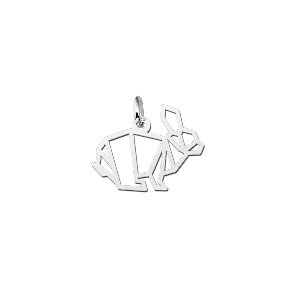 zilveren-geometrische-konijn-hanger-22-mm-breed-hoogte-16-5-mm