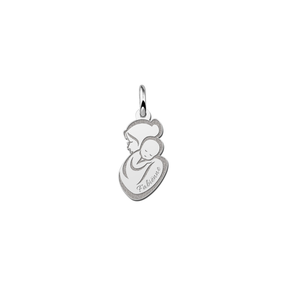 zilveren-graveerhanger-met-moeder-en-kind-silhouet-10-mm-breed-hoogte-16-mm
