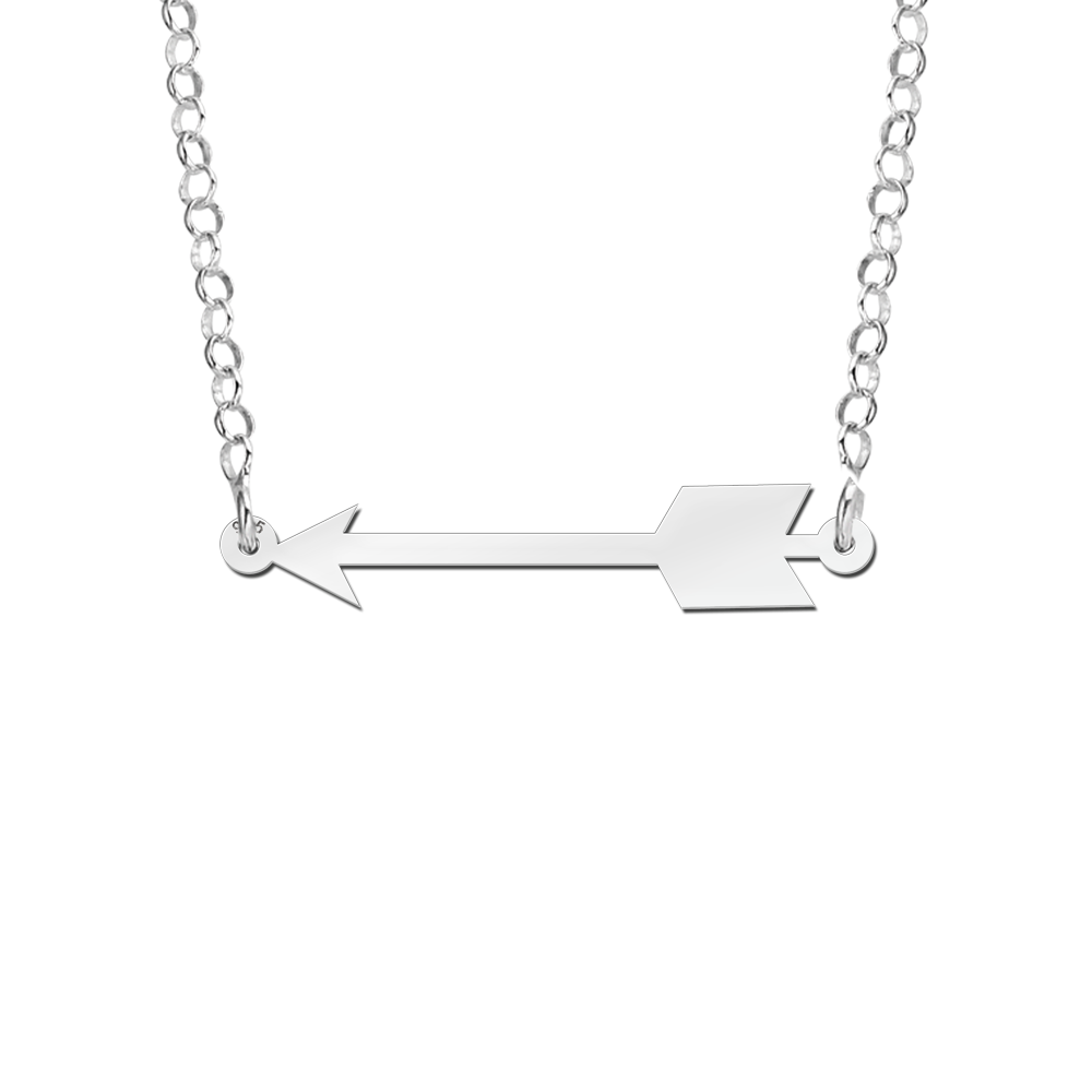 zilveren-pijl-hanger-30-mm-breed-hoogte-6-5-mm