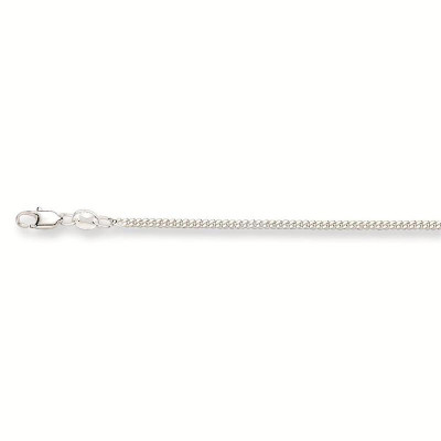 GLOW 101.0004.60 schakelketting zilver gourmetschakel 1.9 mm breedte - Lengte 60 cm