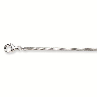 GLOW 101.0027.50 schakelketting zilveren slangschakel 2.4 mm breedte - Lengte 50 cm