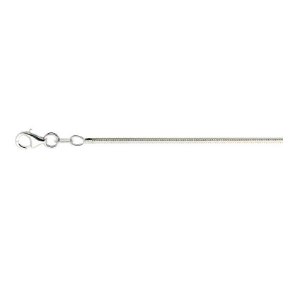 GLOW 101.0036.50 ketting voor hanger zilver slangschakel 1.2 mm breedte - Lengte 50 cm