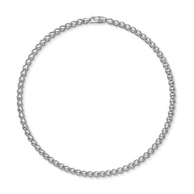 GLOW 102.0260.50 schakelketting zilver overige schakels 6 mm breedte - Lengte 50 cm