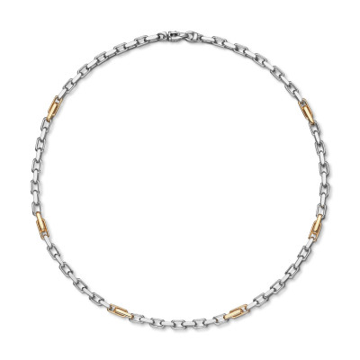 GLOW 102.0282.45 schakelketting ankerschakel bicolor 4 mm breedte - Lengte 45 cm