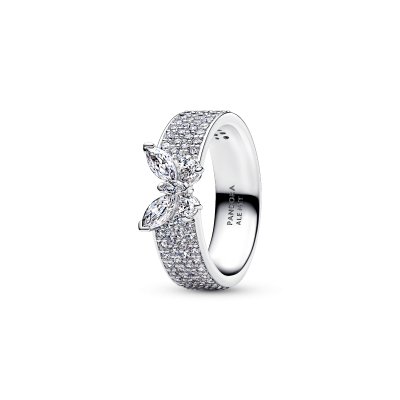 Pandora Timeless 194270C01 - vlinder ring met band van zirkonia en zilver 10.5 mm