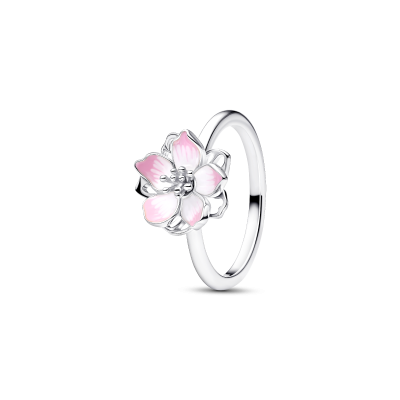 Pandora Moments 194371C01 - Ring zilver en roze kersenbloesem