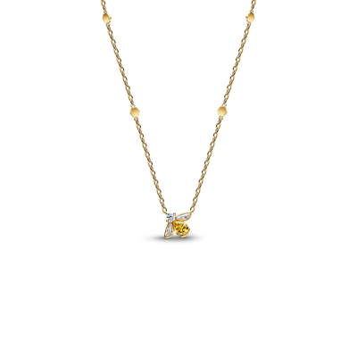 Pandora Timeless 364560C01-45 - Bij ketting goudkleurig en gele zirkonia - Lengte 45 cm