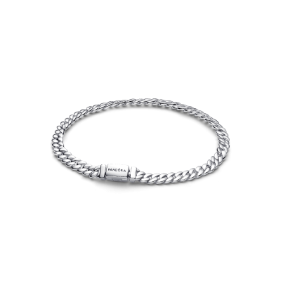 Pandora Timeless 594367C00 - Armband zilveren Cubaanse schakels 8 mm breedte
