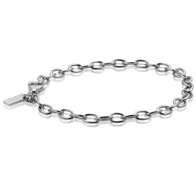 Zinzi CH-A3 bedelarmband zilver anker schakels 4.5 mm breedte - Lengte 20 cm
