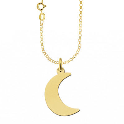 Maan ketting met hanger goud - Lengte verstelbaar 45-50 cm