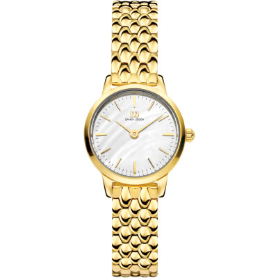 Danish Design Akilia Mini Perlemor IV71Q1268 - Dameshorloge goudkleurig-parelmoer 22 mm