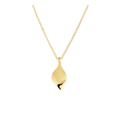Gouden collier met hanger - 14-karaat goud - Lengte verstelbaar 42-44 cm