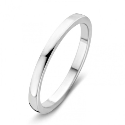 14-karaat witgouden aanschuifring zonder steen