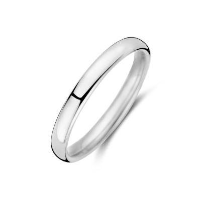 Platina herenring - Minimalistische ring van 3.2 mm breed met glanzende afwerking