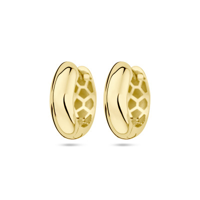 Gouden klapoorringen 14-karaat - Diameter 15.5 mm