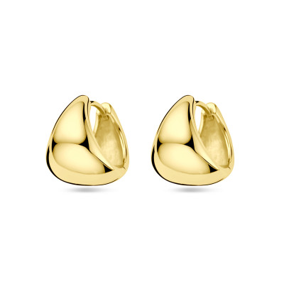 Ronde klapoorringen gold plating - Diameter 15 mm