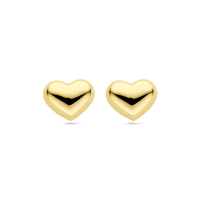 Hartje oorstekers gold plating - 13 mm