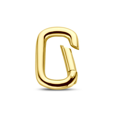 Paperclip connector van 14-karaat goud 11 mm breed - Hoogte 16 mm