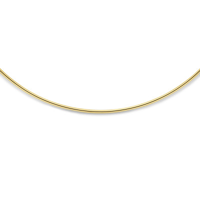 Spangketting 14-karaat goud glanzend 1.5 mm - Lengte 40 cm