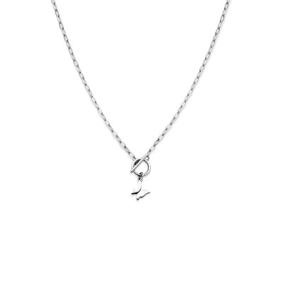 Ketting 925 zilver vlinderhanger 6.5 mm x 6.5 mm - Lengte 42 cm