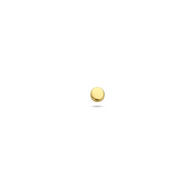 Flatback piercing rond gold plated 2.7 mm - Per stuk