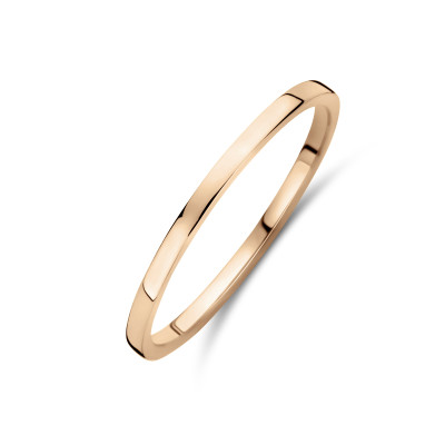 Aanschuifring 14-karaat roségoud glanzend dames 1.5 mm breedte