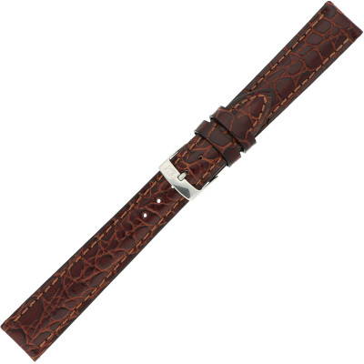 Morellato PMD034LIVERP - horlogeband kroko-patroon-bruin-leer-gesp