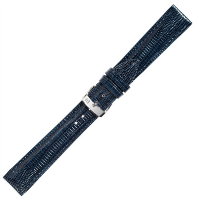 Morellato PMU062VOLTEJ - horlogeband blauw-leer-hagedis-patroon-gesp