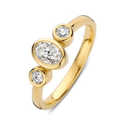 Aurore Sofia RA15630070 - Ring goud 18-karaat en 3 lab grown diamanten 0.70 crt