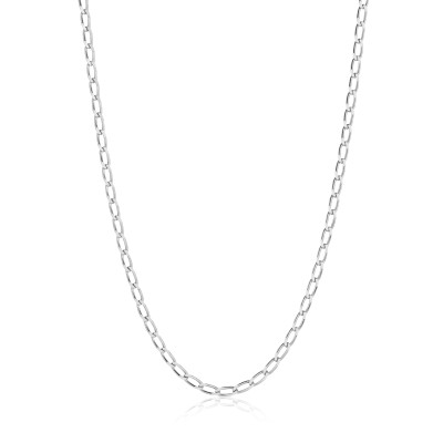 Sif Jakobs SJ-C12032-SS damesketting 925 zilver rechthoekige schakels glanzend - Lengte