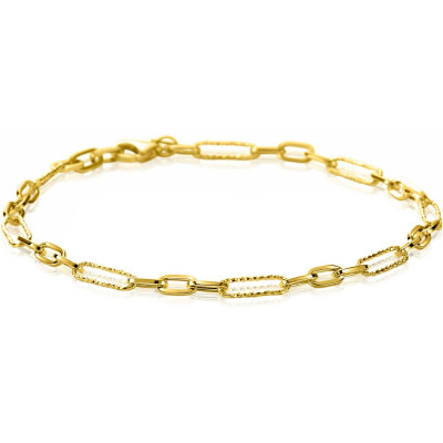 Zinzi ZGA494 armband closed forever schakels 14-karaat goud 3.5 mm breedte - Lengte 19 cm